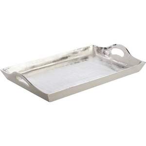 <b>Large</b> Metal Serving <b>Tray</b> With Polished Finish For Food Presentation And Table Centerpiece Decoration - Product Image 5