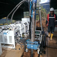 ROCK-1000 Équipement de machine de forage géologique diesel portable pour homme Plate-forme de forage de noyau hydraulique complète 1000 m de profondeur