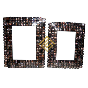 Marco de fotos de hueso de cuerno de diseño personalizado de alta calidad, artículo de madera de resina indio hecho a mano con logotipo, precio al por mayor más vendido - Product Image 4