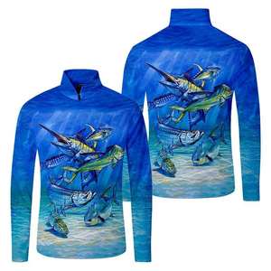 Camiseta de Pesca Personalizada de Secado Rápido con Protección Solar UPF 50 y Cierre, Sublimación de Bajo Pedido Mínimo - Product Image 2