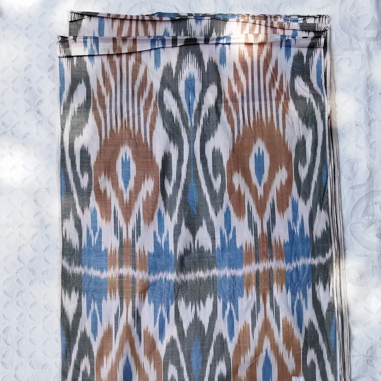 Đẹp Tay Dệt Uzbekistan Ikat Vải Cotton Lụa Nguyên Liệu Cho Đa Năng Vải Cho Ăn Mặc Nhà Trang Trí Nội Thất Túi