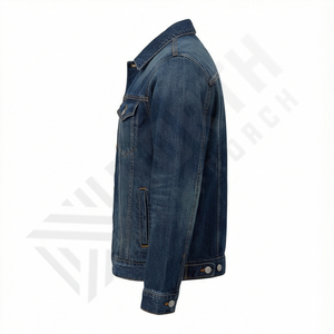 Chaqueta Vaquera Informal de Estilo Vintage para Hombre, con Detalles de Botones, Forro de Piel, Abrigo Vaquero de Invierno de Talla Grande, Ropa de Calle Duradera y a la Moda - Product Image 3