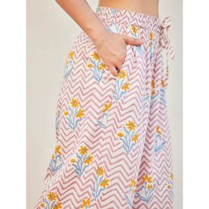 Women's Casual Flare <b>Palazzo</b> <b>Pants</b>-Breathable Wrinkled Harem Trousers - Product Image 5