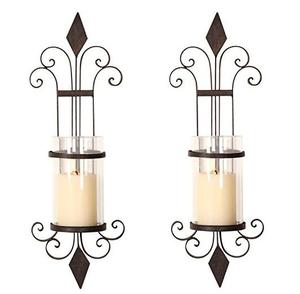 Soporte de vela de metal personalizado de diseño elegante montado en la pared para el hogar Hotel iluminación colgante decoración uso portavelas. - Product Image 4