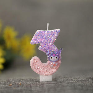 Vela de Cumpleaños de Parafina con Forma de Número, Hecha a Mano, Venta al por Mayor de Fábrica, Decoración para Pasteles, Adorno para Fiestas Infantiles, Celebración Festiva - Product Image 4