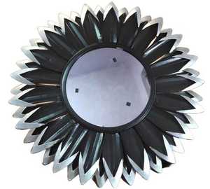 Miroir mural en métal au design martelé pour la décoration de la maison, du salon, de l'hôtel, du couloir, miroir mural suspendu en placage cuivre - Product Image 3