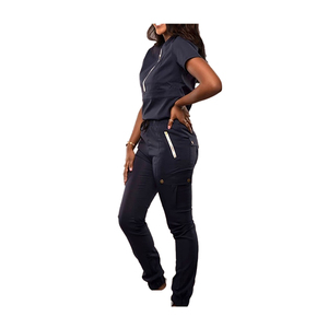 Custom Logo Wholesale Unisex <b>Plus</b> <b>Size</b> Comfortable Knitted Spandex <b>Scrub</b> Sets Hospital Nurse Uniform Medical - Product Image 3