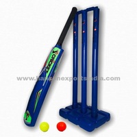 Set de Críquet Promocional con Diseño de Logotipo Personalizado Más Vendido en 2022, Bate de Plástico HDPE para Niños, Multicolor, HANSON CS03, Hecho en India