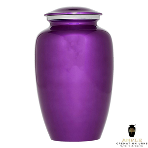 โกศเผาศพอลูมิเนียมเคลือบด้วยมือ | ใหญ่ (220ลูกบาศ์ก) & ของที่ระลึก (3ลูกบาศ์ก) | แกะสลักได้ - Product Image 2