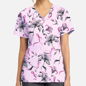 ชุดสครับคอวี หลายกระเป๋า แห้งเร็ว ระบายอากาศได้ดี ผ้าแคนวาส เสื้อท่อนบน กางเกงจ็อกเกอร์  รับสกรีนโลโก้ สำหรับแพทย์ โรงพยาบาล - Product Image 5