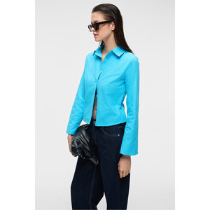 ETHIQUET MAKAYLA Camisa de lino de manga larga y corte regular para mujer - Product Image 5