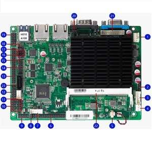 Carte mère industrielle de forme ITX robuste haute performance processeur Intel J1900 8 Go DDR3 SATA intégré nouveau Double intégré - Product Image 2