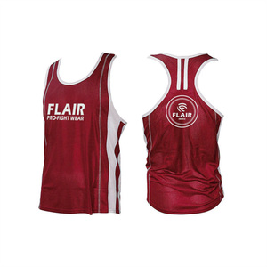 ชุดเสื้อกล้ามชกมวยชุดออกกำลังกายเสื้อกล้ามกางเกงขาสั้นเสื้อกล้ามสำหรับนักสู้คิกบ็อกซิ่ง - Product Image 2