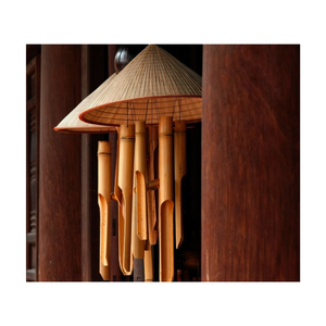 Fabriqué à partir de la nature: découvrez l'attrait des carillons éoliens en bambou naturel 100% pour une vie élégante - Product Image 1