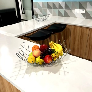 Gran oferta, cesta de frutas de nuevo diseño hecha a mano decorativa moderna, cesta de Metal de estilo indio de alta calidad para vajilla de cocina - Product Image 4