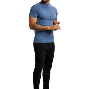 Ropa personalizada para hombre, Camiseta deportiva para gimnasio, camiseta de entrenamiento deportiva de alta calidad para hombre, camiseta ajustada para gimnasio - Product Image 5