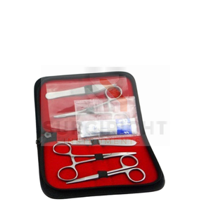 Kit/juego de herramientas de sutura de entrenamiento de 10 Uds. Con mango de bisturí y cuchillas Kit de sutura de práctica para estudiantes de medicina por instrumento Surgiright - Product Image 5