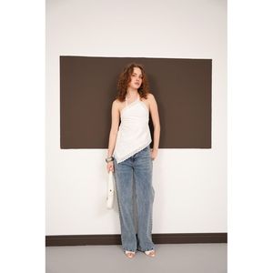 Blusa al por mayor con cuello halter y guipur - [object Object] - Product Image 2