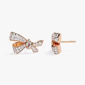 Magnifiques boucles d'oreilles Hip Hop en or jaune 10 carats avec VS Clarity Round Lab Grown Diamond IGI Certified - Product Image 5