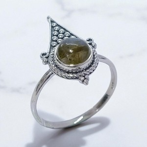 แหวนแลบราโดไรต์พรีเมี่ยมอัญมณีธรรมชาติดีไซน์925เครื่องประดับเงินขายส่ง - Product Image 3