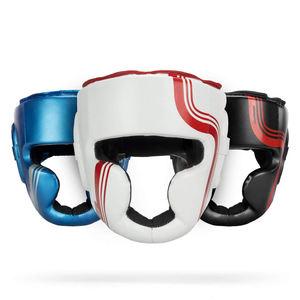 Kids Adults Karate Head Guard <b>Face</b> Shield MMA Martial <b>Arts</b> Boxing Taekwondo Sparring Soft Protective Training Helmet - Product Image 1