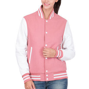 Chaquetas Universitarias de Algodón, Logotipo Personalizado, Parches Bordados, Chaqueta de Béisbol con Letras, Chaqueta Acolchada para Mujer, Ropa Personalizada para Mujer - Product Image 3