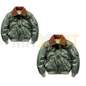 Hot Selling Bomber Quilted Padding Jackets Male Utility Cargo <b>Coat</b> <b>Men's</b> Lamb <b>Fur</b> Collar Puffer Jacket - Product Image 3