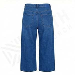 Women's High Waist Straight Fit <b>Jeans</b> Pants <b>Sexy</b> Stretch Loose Fit with Elastic Decoration Service Size XL Customized Color - Product Image 2