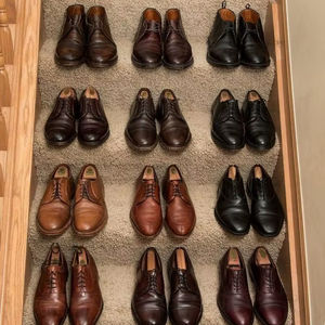 Chaussures de luxe richelieu à bout d'aile en cuir véritable souple et confortable pour les réunions de bureau ou de conseil d'administration Quantité en vrac à la mode - Product Image 1