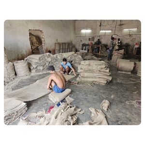 Vente en gros 25Kg Sac en maille de jute écologique solide et réutilisable commercial pour l'emballage efficace des engrais pour céréales et légumineuses RUSHAL - Product Image 3