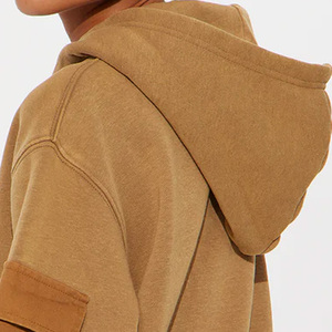 เสื้อฮู้ดคาร์โก้ผ้าทอลายทแยงสำหรับเด็กผู้ชายผ้านุ่มใส่สบายและใส่สบายพร้อมกระเป๋าคาร์โก้แขนยาว - Product Image 6