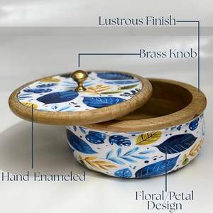 Caja de Chapati de Madera Hecha a Mano de Primera Calidad, Personalizada, Decorativa, Apta para Lavavajillas, Gran Capacidad para Alimentos - Product Image 4