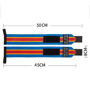 GAF Logo personnalisé Poignets élastiques rembourrés pour la dynamophilie Deadlift Sangles de soutien par compression Hommes Haltérophilie Yoga Fitness - Product Image 1