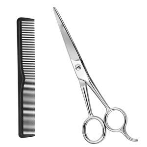 Tijeras profesionales de peluquero de acero inoxidable de 6 pulgadas, tijeras de pelo reutilizables afiladas para uso en salones de belleza, EIZA INDS - Product Image 1