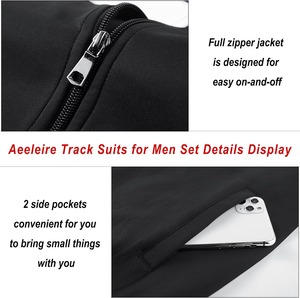 Men's XL Winter Mountain Print Activewear 2-Piece Set Double-Layer Hood Sweatshirt Jogger Pants Gym Clubs Logo <b>Track</b> Suits <b>Air</b> - Product Image 5