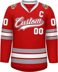 Venta caliente de alta calidad para hombre 2025 Mundo Junior Boy práctica liga de portero impresión por sublimación personalizada camisetas de hockey sobre hielo - Product Image 2