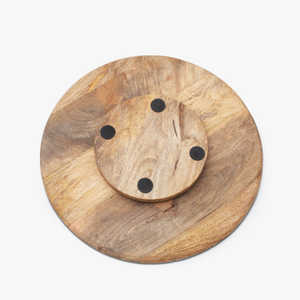 Plateau de service en bois de manguier Planches de charcuterie pour plat de nourriture de fête Plateaux en bois d'acacia rectangulaires Décoration intérieure Planche à fromage Snack - Product Image 6