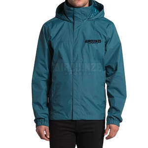 Chaqueta de lluvia impermeable de estilo informal único para hombre con cuello con capucha para uso en invierno - Product Image 1