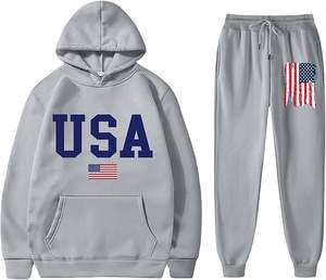 Vente en gros Ensemble de survêtements à capuche pour homme Qualité supérieure Pantalon de survêtement en coton pour homme Logo personnalisé Streetwear Survêtement pour homme - Product Image 1