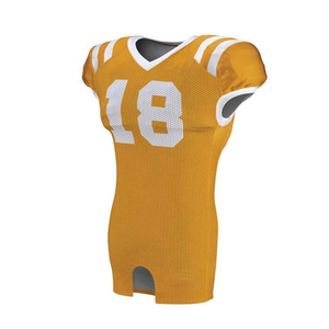 Camiseta de fútbol americano City con guantes de contacto completo para hombre con costuras fuertes de malla ligera y diseño de número personalizado para el equipo - Product Image 1