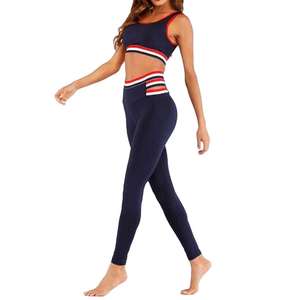 Ensemble de Yoga taille haute personnalisé pour femmes nouveau Style chaud vêtements de sport respirant Spandex sans couture vêtements de Yoga pour adultes - Product Image 3