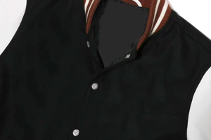 Veste matelassée, veste d'hiver, fournisseur de vêtements, veste universitaire en laine avec patch en chenille brodé personnalisé pour hommes - Product Image 3