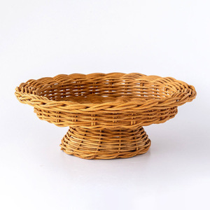 Supports à gâteaux pour gâteaux de mariage, support de gâteau en rotin de style de luxe, fabriqué à la main, plateau fabriqué au Vietnam - Product Image 1