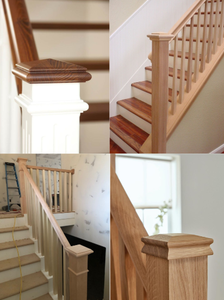 Capuchon de poteau en bois massif moderne OEM, pièce d'escalier durable, résistant aux termites et à l'humidité pour les hôpitaux du Vietnam - Product Image 3