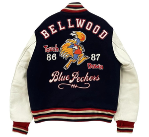 High Street en laine personnalisée Veste Letterman universitaire imperméable pour hommes OEM - Product Image 3