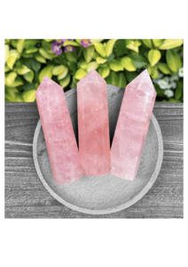 Tour en quartz rose à prix avantageux, grand obélisque en cristal, pointe de cristal, échantillon minéral, cristal de quartz - Product Image 3