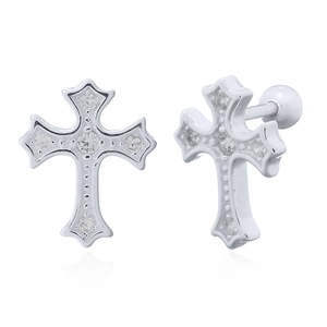 ต่างหูสตั๊ดดี Iris CZ แบบหมุดเงินสเตอริ่งบอลหลังศาสนาคริสต์การจัดหาประเทศไทยสำหรับร้านค้าปลีก - Product Image 2