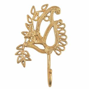 Brass Key <b>Hook</b> Handicraft Wall Mounted <b>Coat</b> <b>Hook</b> Decorative Brass Key Holder and Scarf Handbag <b>Storage</b> Hanger - Product Image 5