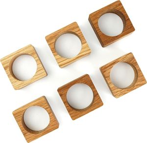 Rond de serviette en bois avec finition naturelle et en forme de meilleure qualité pour la décoration de restaurant d'hôtel à la maison et de fête - Product Image 6