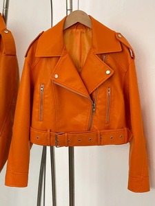 Vestes en cuir véritable personnalisées, style tendance, fermeture éclair, veste en cuir véritable, vente en gros, vestes pour femmes - Product Image 2